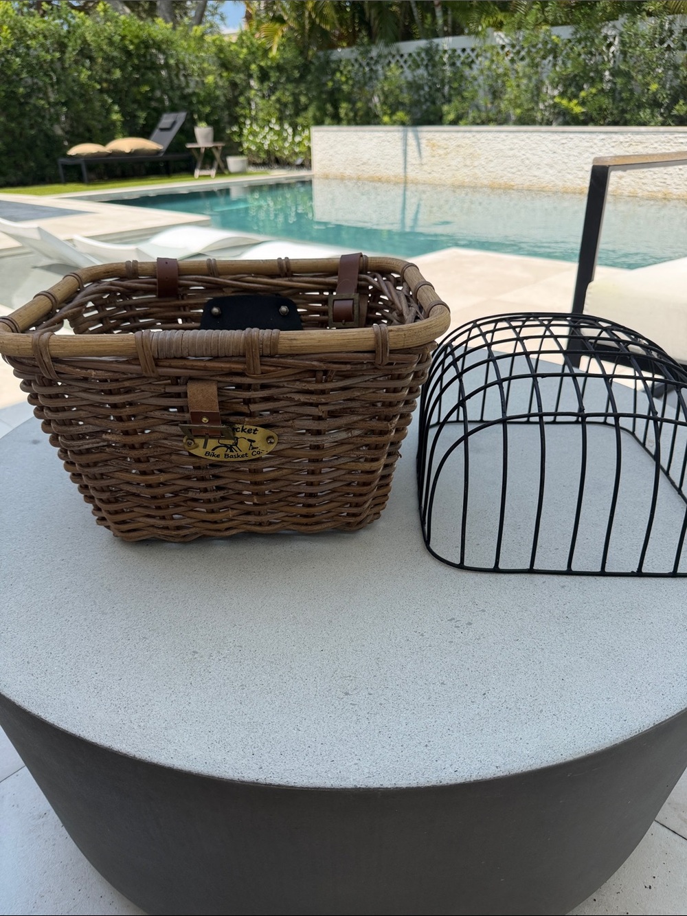 Nantucket bike basket co. Wicker Market Basket bicycle